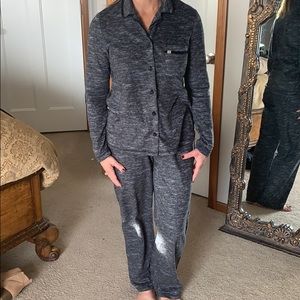 Matching fleece pajama set